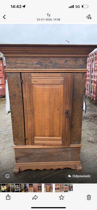 Drewniana szafa - antyk (ponad 120 lat)