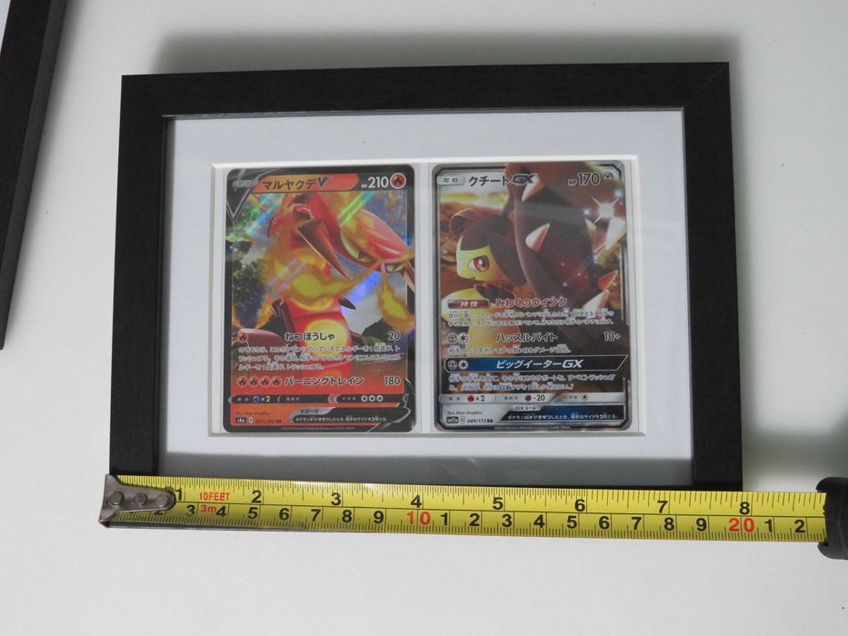 Quadros personalizados com cartas Oficiais Pokemon ULTRA RARAS GX e V