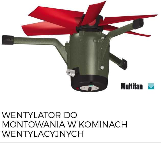 Wentylator kominowy MultiFan do budynku inwentarskiego