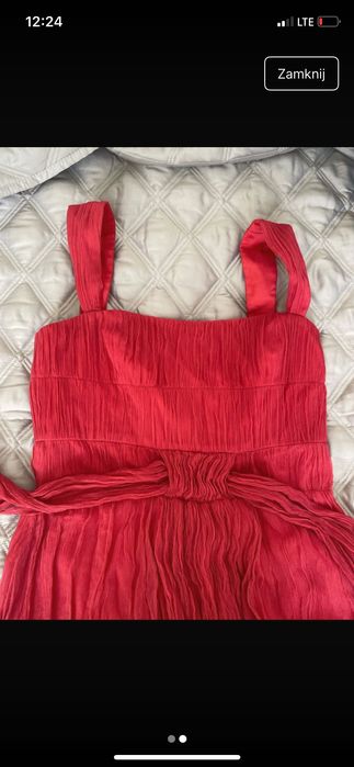 Sukienka malinowa czerwień Zara women 38/40