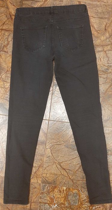 Spodnie jeans Sinsay, czarne, rozmiar 38