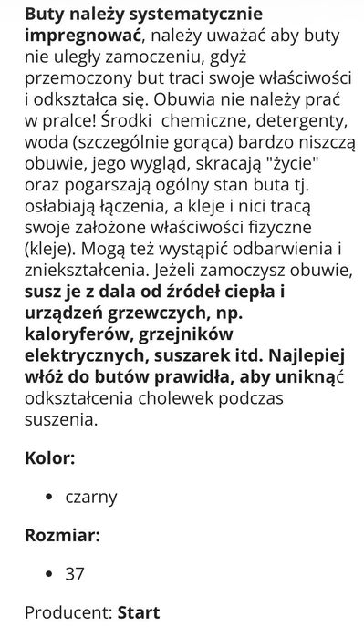 Sztyblety buty do jazdy konnej 37