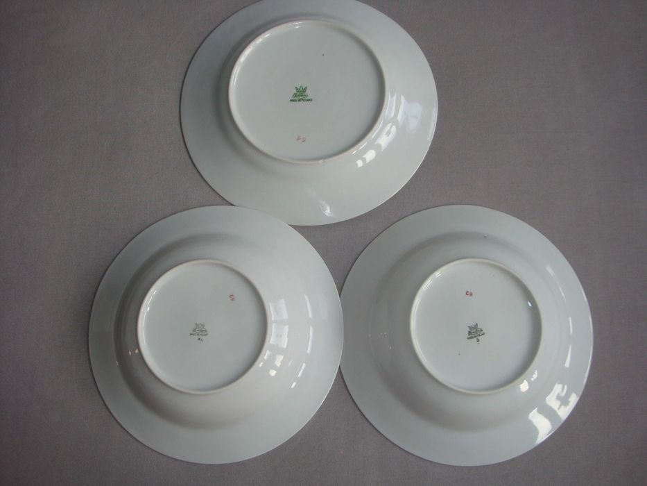 Talerze porcelanowa Karolina  z PRL