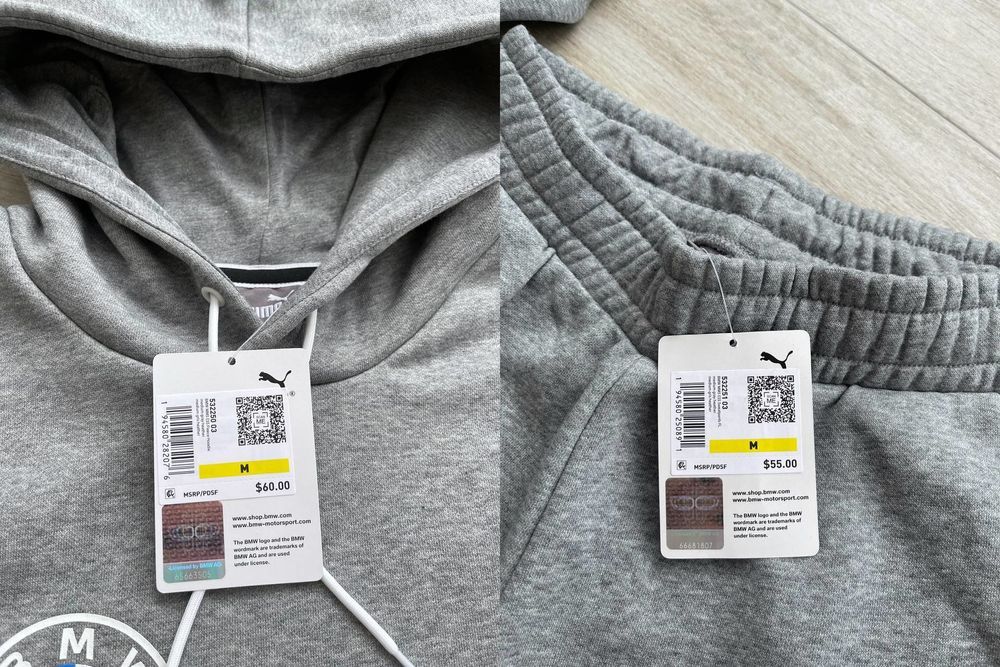 США! Чоловічий спортивний костюм Puma BMW MMS Оригінал! На Флісі S-XXL