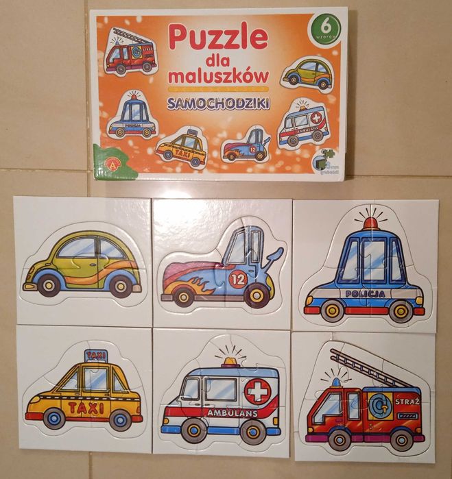 puzzle dla maluszków samochodziki alexander