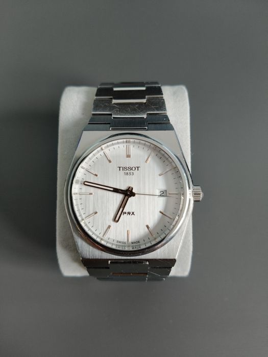 Tissot PRX 40mm “White” - bardzo dobry stan - full set, cały zestaw
