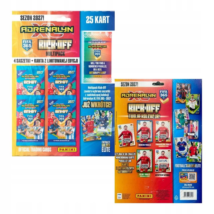 Panini FIFA 365 Adrenalyn XL 2027 Multipack Kick Off 24+1 Karty Piłkarskie