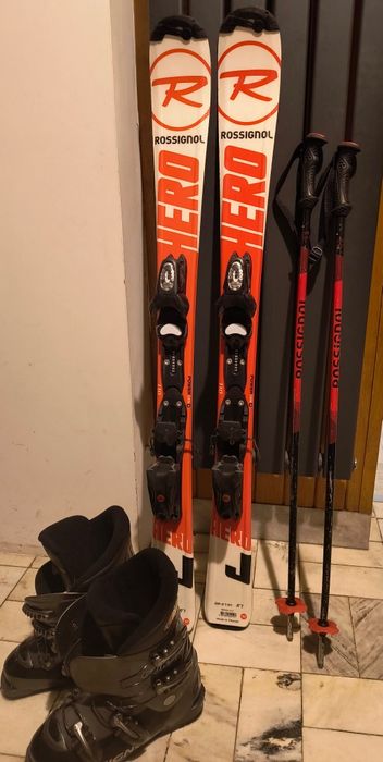 Zestaw Rossignol narty 110 buty 23,5 i kijki super stan