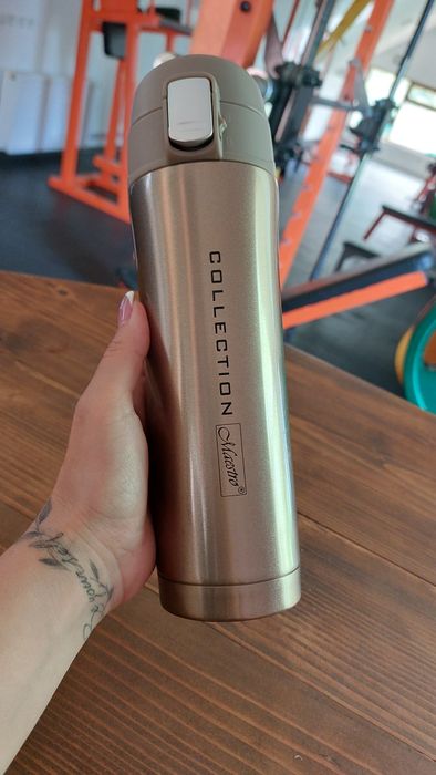 Термос металевий Maestro collection 450мл з фіксатором