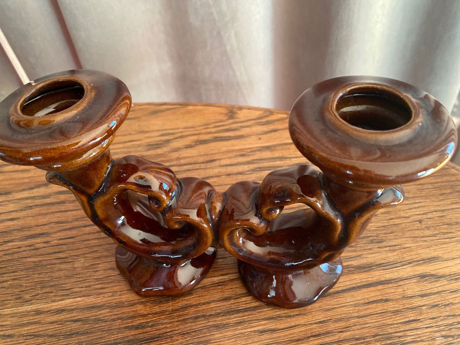 Świecznik ceramiczny podwójny
