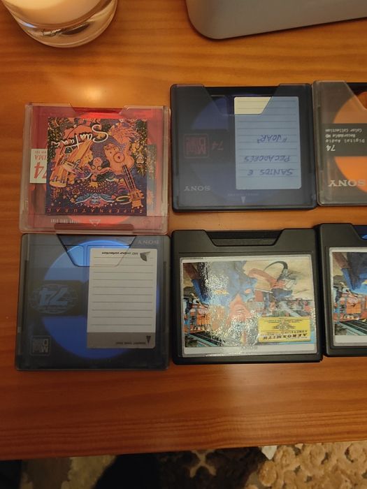 Mini Disc Sony e 24 álbuns minidisc
