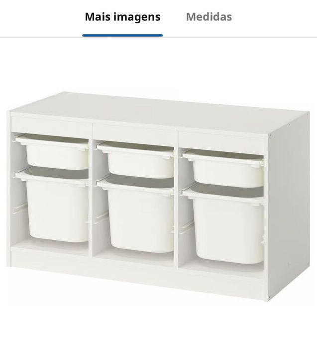 Móvel/cómoda arrumação Trofast Ikea
