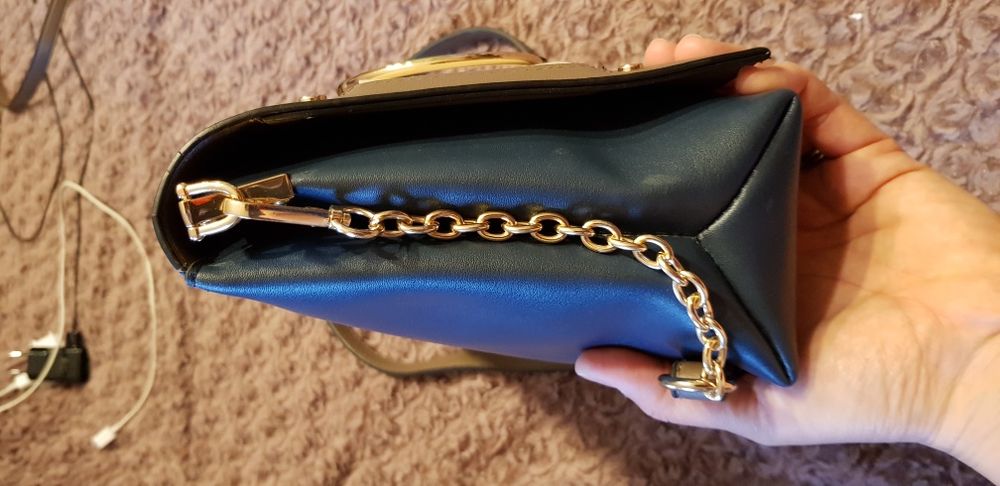 Nowa torebka kopertowa na ramię na długim pasku łańcuszku New Look