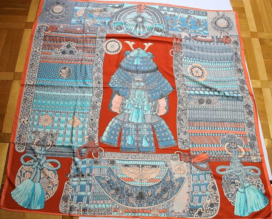 chusta jedwabna 130/130 styl Hermes