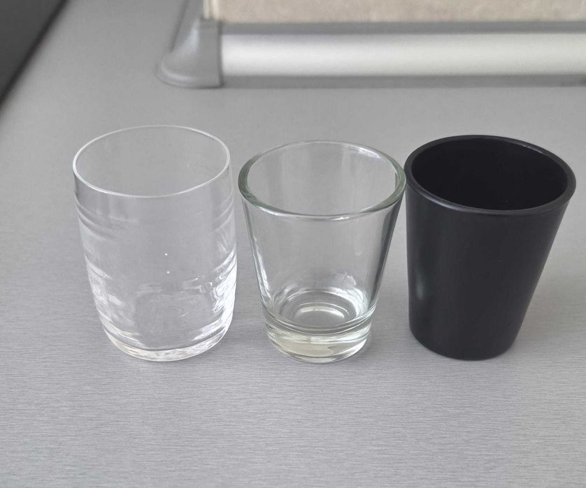 Conjunto 3 copos pequenos (shot/licores)