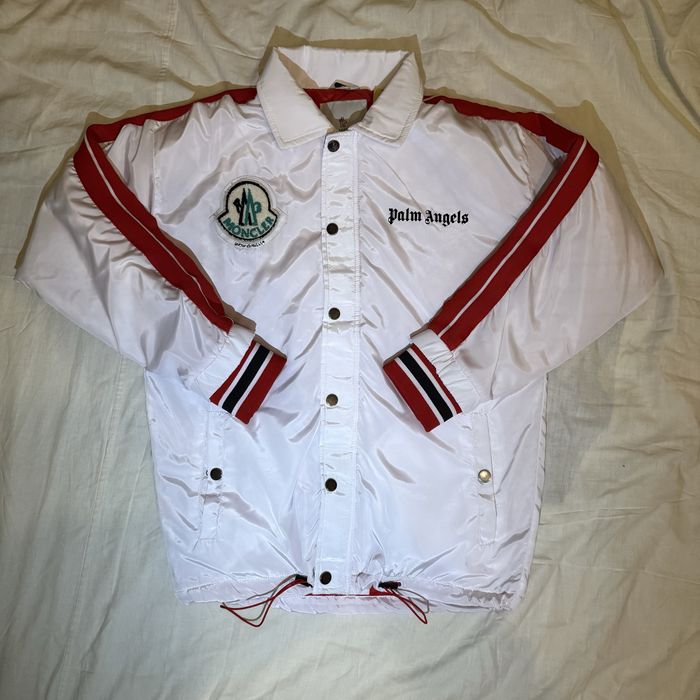 Нейлонова Вітровка Moncler x Palm Angels Genius Jacket (White)ОРИГІНАЛ