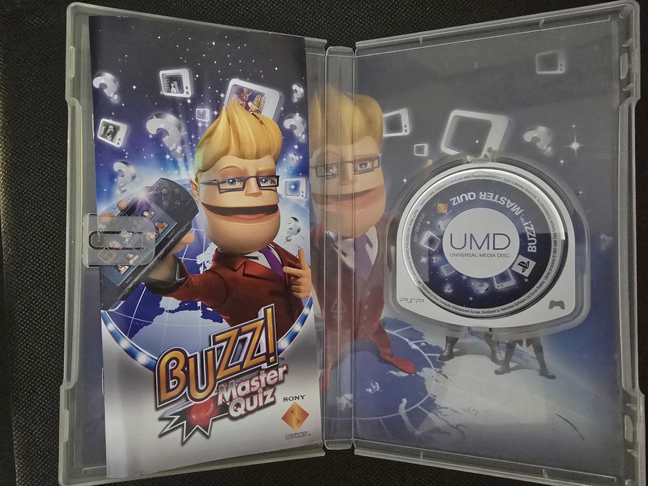 Buzz! Master Quiz - PSP - Jogo + Caixa + Manual (COMPLETO)