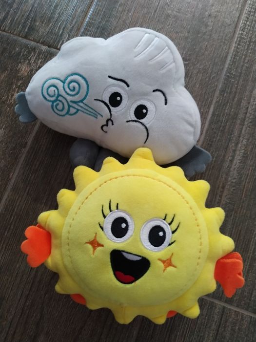 Maskotki chmurka Celinka i słońce Sonia pluszaki komplet