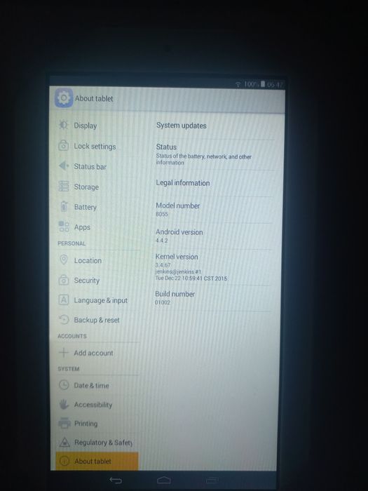 Планшет Алкатель Pixi 3 (7) модель 8055