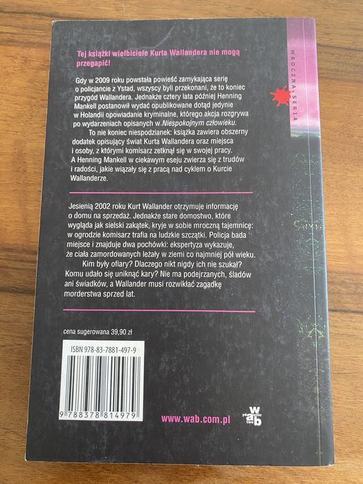 Ręka - Ostatnie śledztwo Kurta Wallandera - Henning Mankell