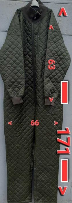 Комбінезон новий  стьоганий, темнозелений, 50 р.