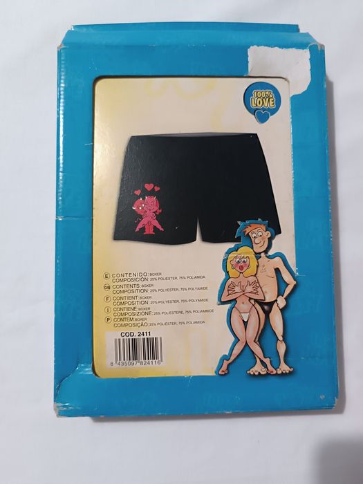 Boxer Diabinhos. Homem. Tamanho S. Novo