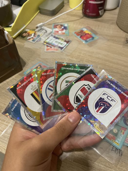 Cromos de jogadores ,brilhantes e times