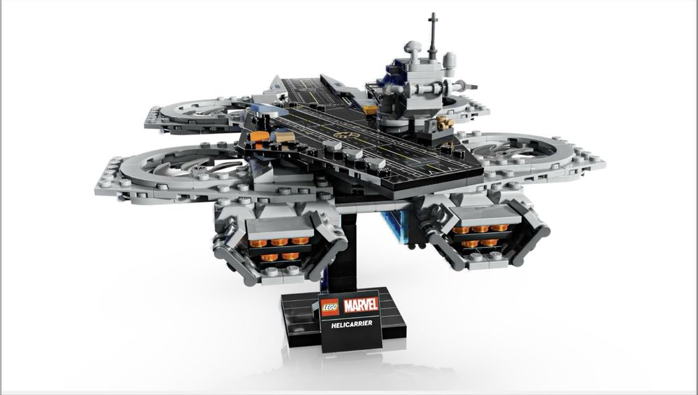 Lego Helicarrier dos vingadores Marvel
