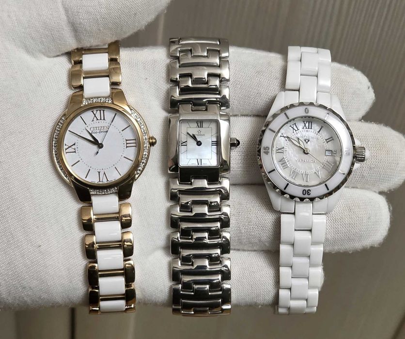 Жіночий годинник Citizen Ciena Ceramic Diamonds 35 mm