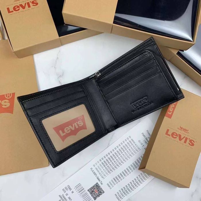 Мужской кошелек Levis купить черный коричневый гаманець левайс