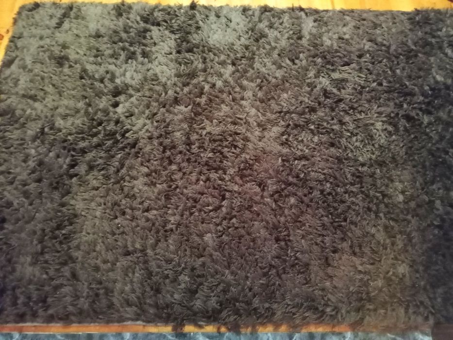 Carpete com pelo castanho