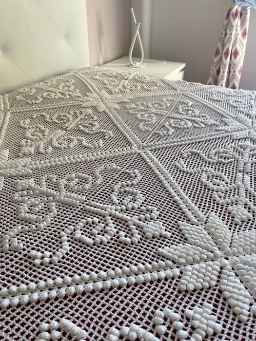 Colcha em crochê