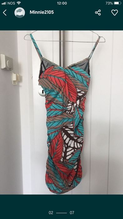 Vestido Italiano lindo S NOVO