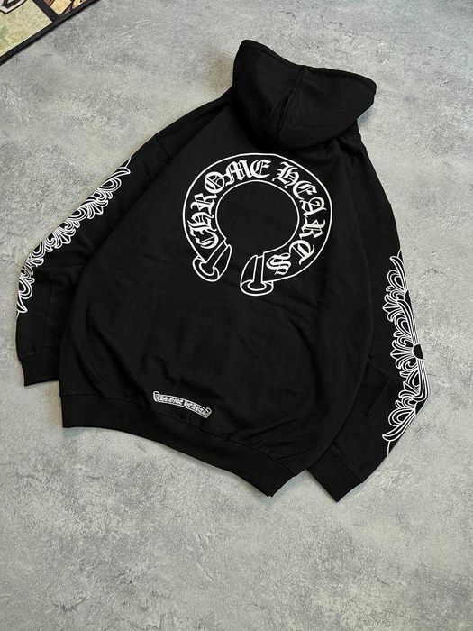 Оверсайз Зіп-Худі Chrome Hearts | Кофта Хром Хартс (Хром Хардс)