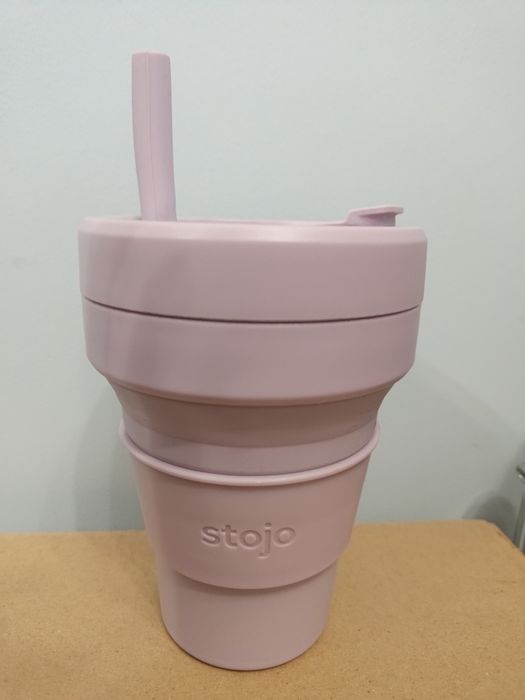 Składany silikonowy kubek Stojo cup Biggie 470 ml lila