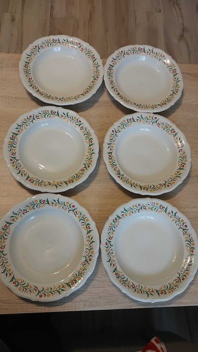 Porcelana WAŁBRZYCH Fryderyka - Piękny Serwis Obiadowy 22 elementy PRL