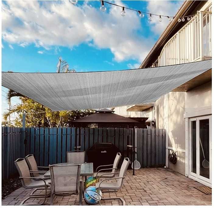 Wodoodporna markiza przeciwsłoneczna 4x6m kolor szary Dripex