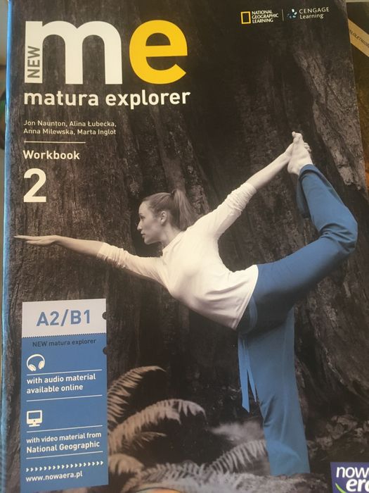 NOWE New me Matura Explorer c 2 podręcznik+ ćwiczenia A2/B1  komplet