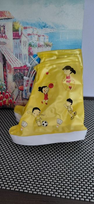 Дитячі гумові бахіли від дощу Lesko S 17,5 см