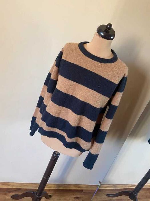 Minimum paski sweter oversize luzny xl 42 44 +size welna moher wool wiosna