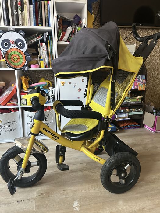 Велосипед дитячий триколісний з батьківською ручкою