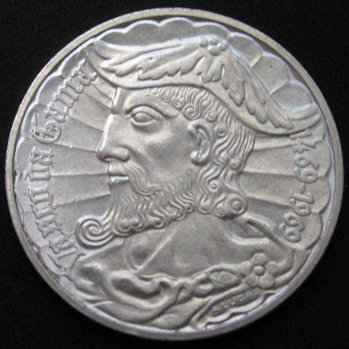 Portugalia 50 escudos 1969 - Vasco da GAMA - srebro