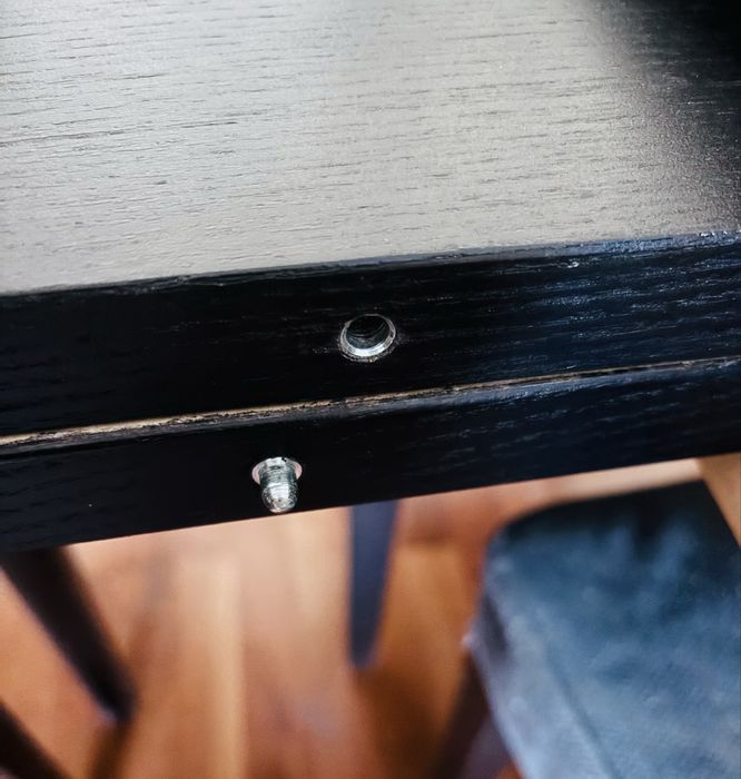 Mesa Ikea Preta Mesa Extensível até 220cm – Ideal para 10-12 Pessoas