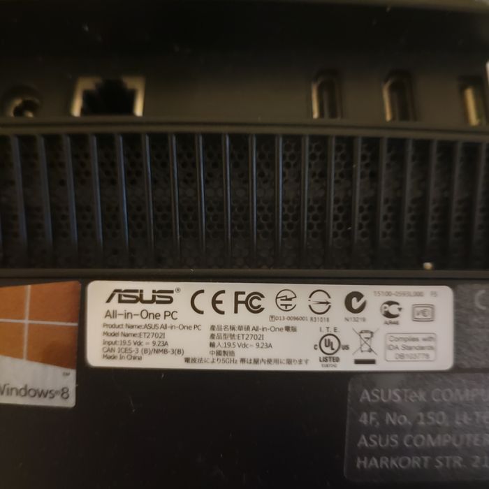 Моноблок ASUS ET2702I СЕНСОРНЫЙ экран