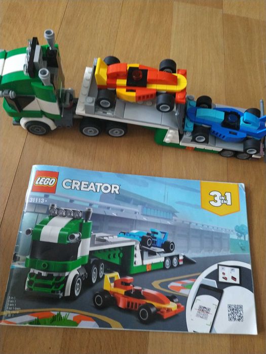 LEGO 31113 Creator 3 w 1 Laweta z wyścigówkami