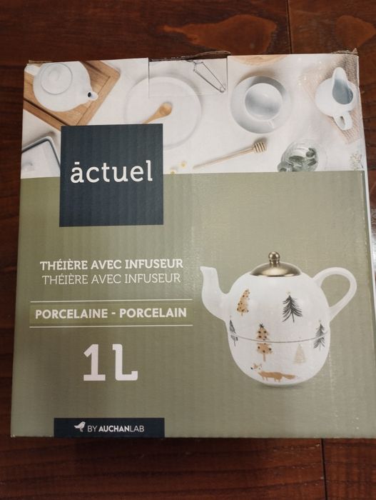 Bule de chá em porcelana novo