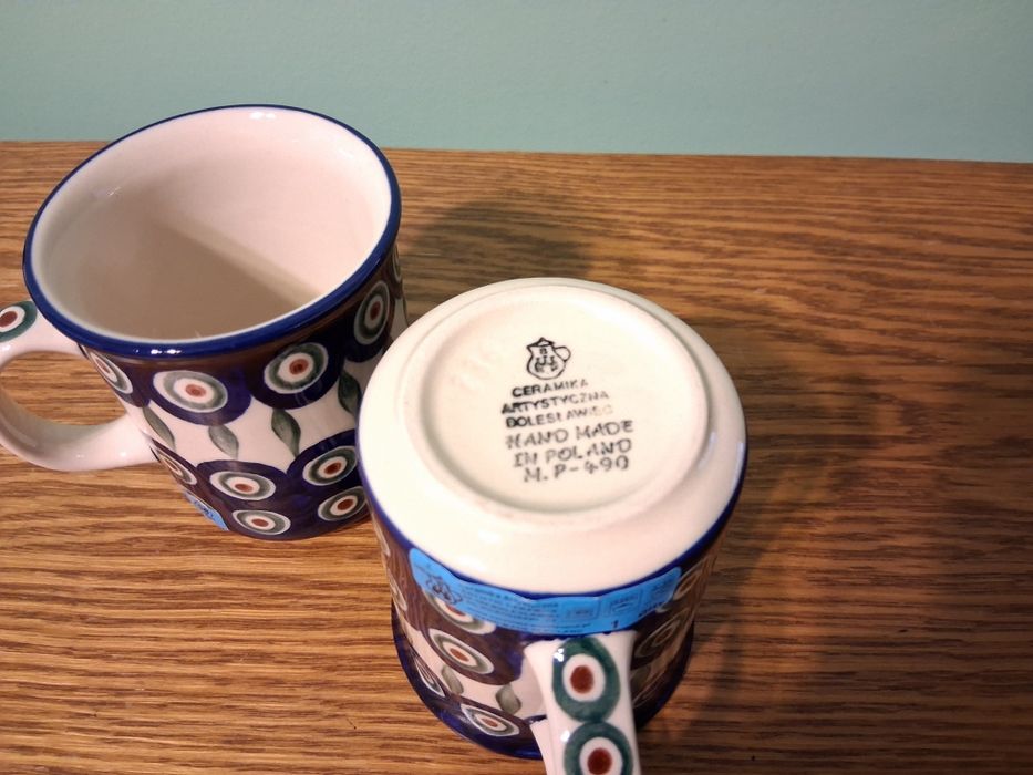 2 Kubki klasyczne 250ml GAT1 Ceramika Artystyczna Boleslawiec