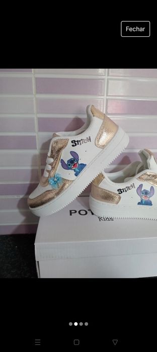 Tênis menina Stitch tamanho 28