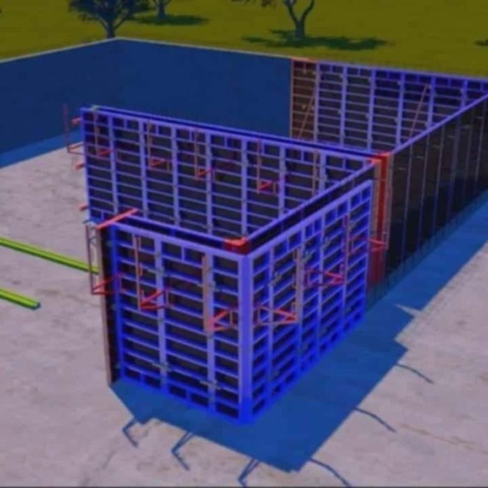 Cofragens de Muro Em ferro Pintado