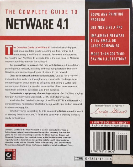 The complete guide to NetWare 4.164752021633795121